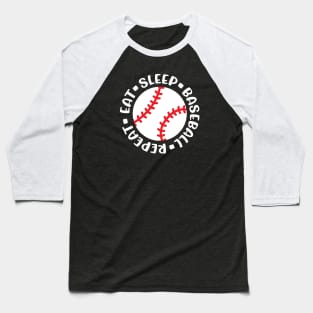 Eat Sleep Baseball Repeat Baseball Mom Boys Girls Cute Funny Baseball T-Shirt